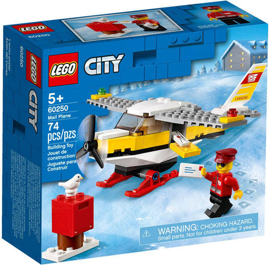 LEGO 60250 Mail Plane: Toy Airplane Building Kit for Kids - Auzzistore