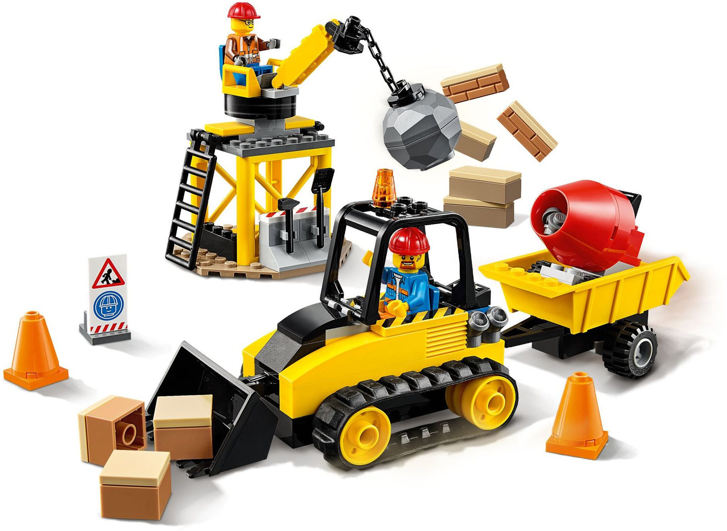 Lego City Town 60252 CONSTRUCTION BULLDOZER Trailer wrecking Ball