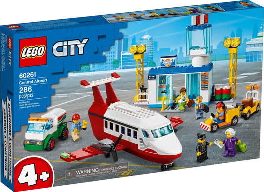 LEGO 60261 City Central Airport - Plane, Minifigures & Terminal - Auzzistore