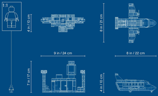 LEGO 60261 City Central Airport - Plane, Minifigures & Terminal – view 2 - Auzzistore