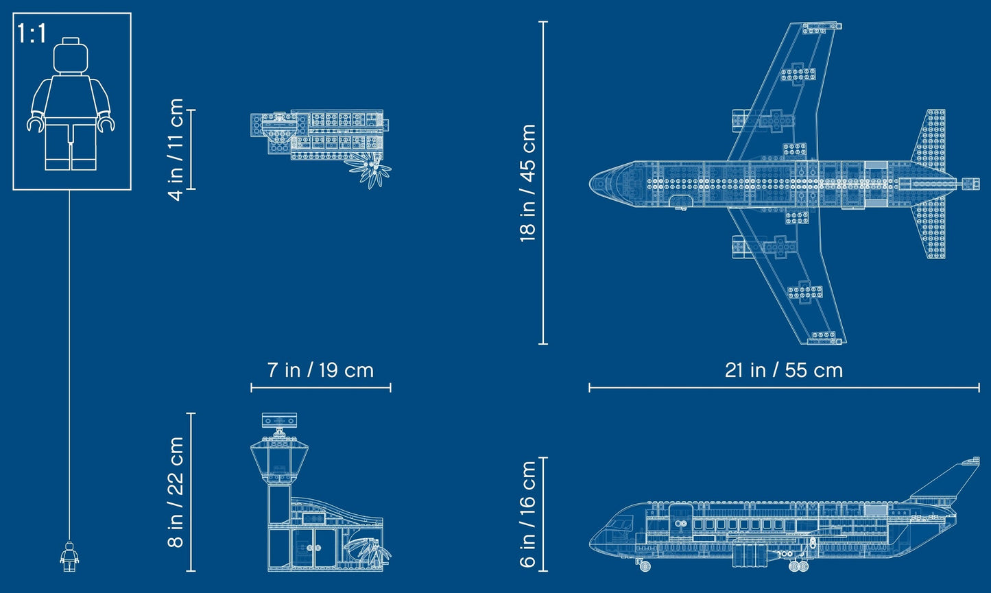 LEGO 60262 City Passenger Airplane: Airport Playset