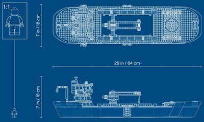 LEGO 60266 Ocean Exploration Ship: Floating Ship with Submarine & Helicopter