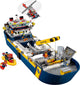 LEGO 60266 Ocean Exploration Ship: Floating Ship with Submarine & Helicopter – view 4