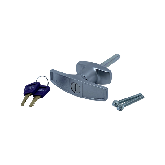 Liftaway T Handle Rear Fix - Lockable T-Handle - Steel Alloy - Easy Fit - Auzzistore
