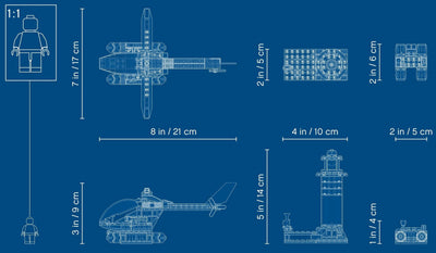 LEGO 60274 Police Lighthouse Capture: Helicopter & Crook Chase