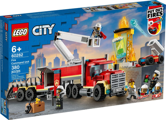 LEGO 60282 Fire Command Unit: City Adventures Fire Truck Toy - Auzzistore