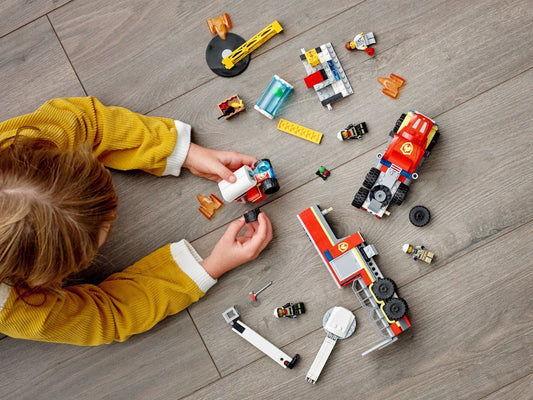 LEGO 60282 Fire Command Unit: City Adventures Fire Truck Toy – view 2 - Auzzistore