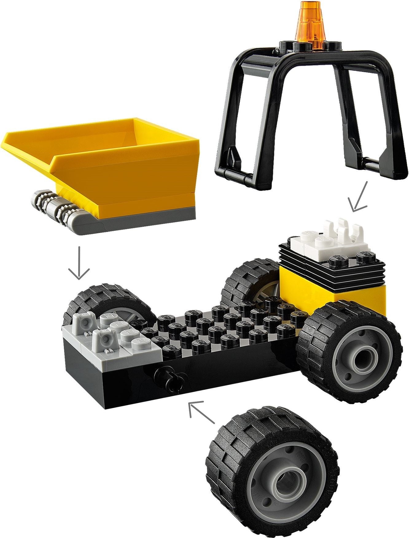 LEGO 60284 Roadwork Truck Toy Building Set with Minifigure