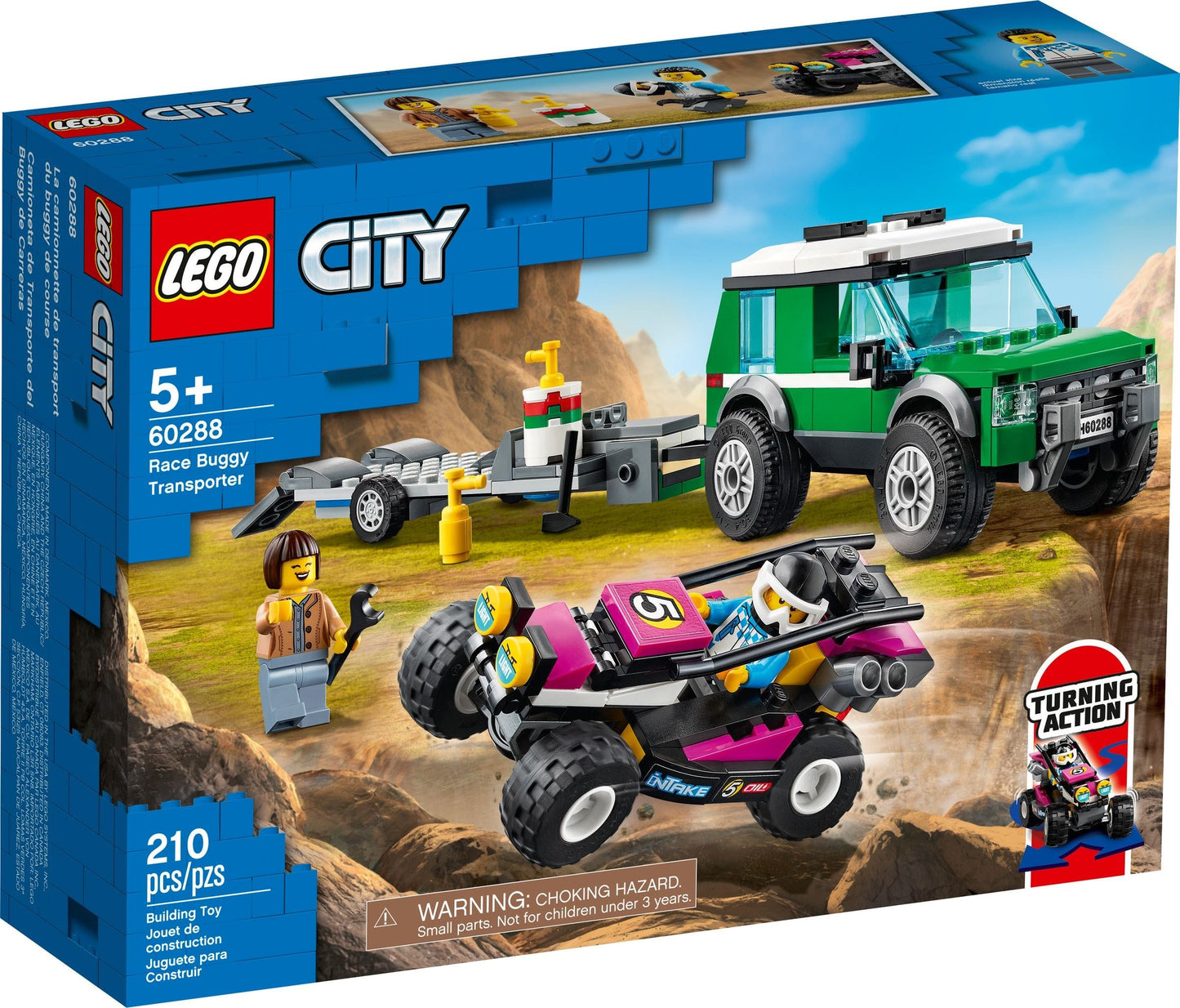 LEGO 60288 Race Buggy Transporter Toy Car Playset