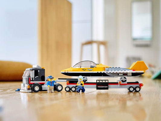 LEGO 60289 Airshow Jet Transporter Toy Plane Playset – view 2 - Auzzistore