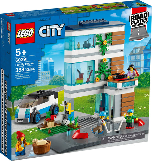LEGO 60291 Family House: Eco-Friendly Playset with EV - Auzzistore
