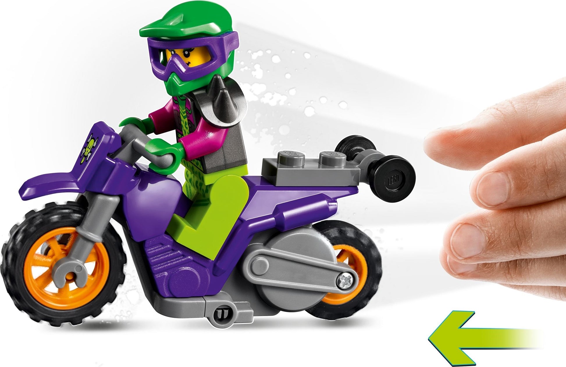 LEGO City 60296 : Wheelie Stunt Bike- Auzzi Store