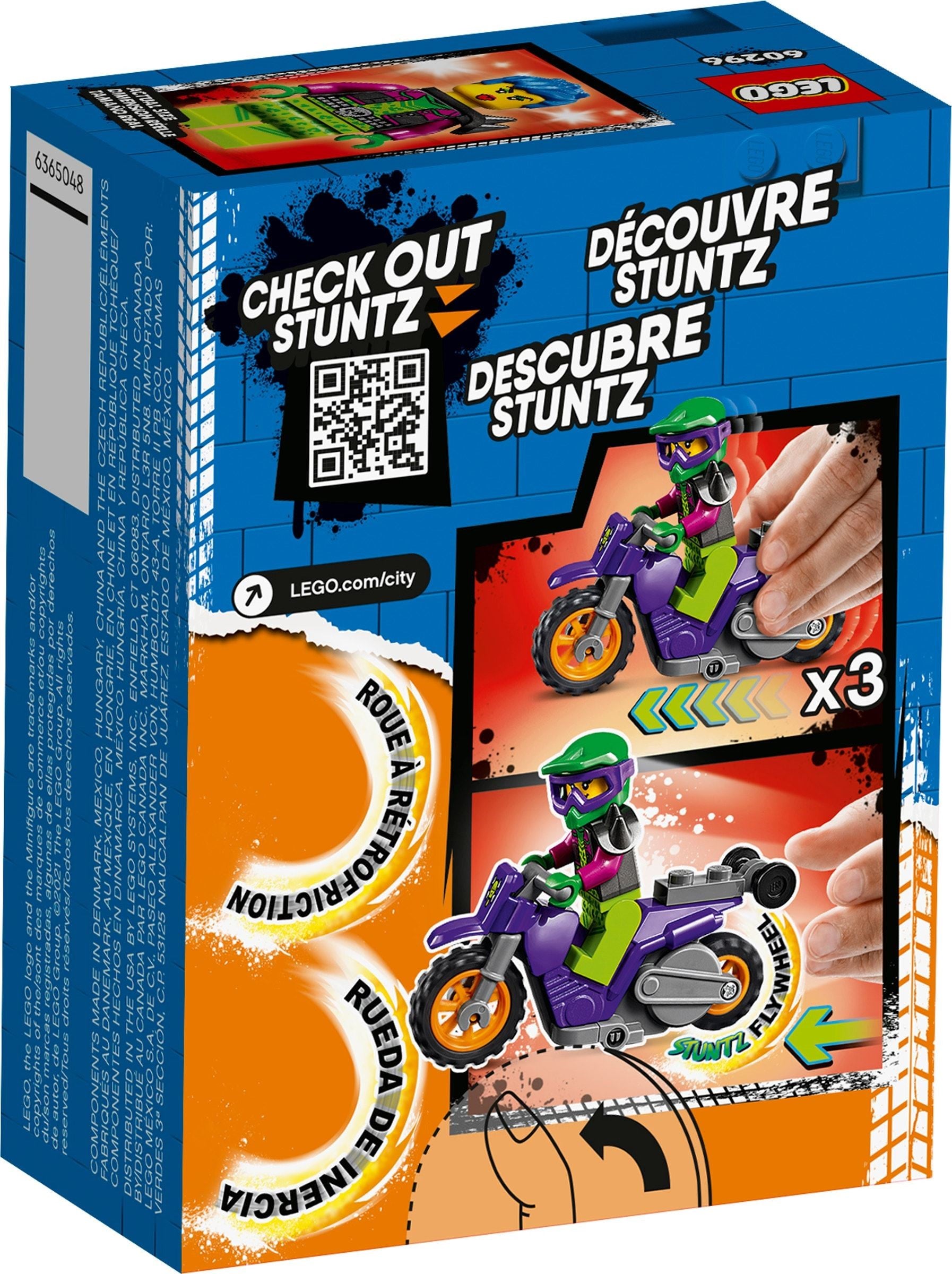 LEGO City 60296 : Wheelie Stunt Bike- Auzzi Store