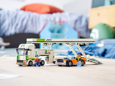 LEGO 60305 Car Transporter: Toy Truck with Muscle Car