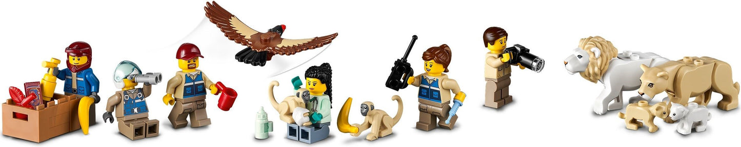LEGO 60307 Wildlife Rescue Camp - Animals, Vehicles & Minifigures
