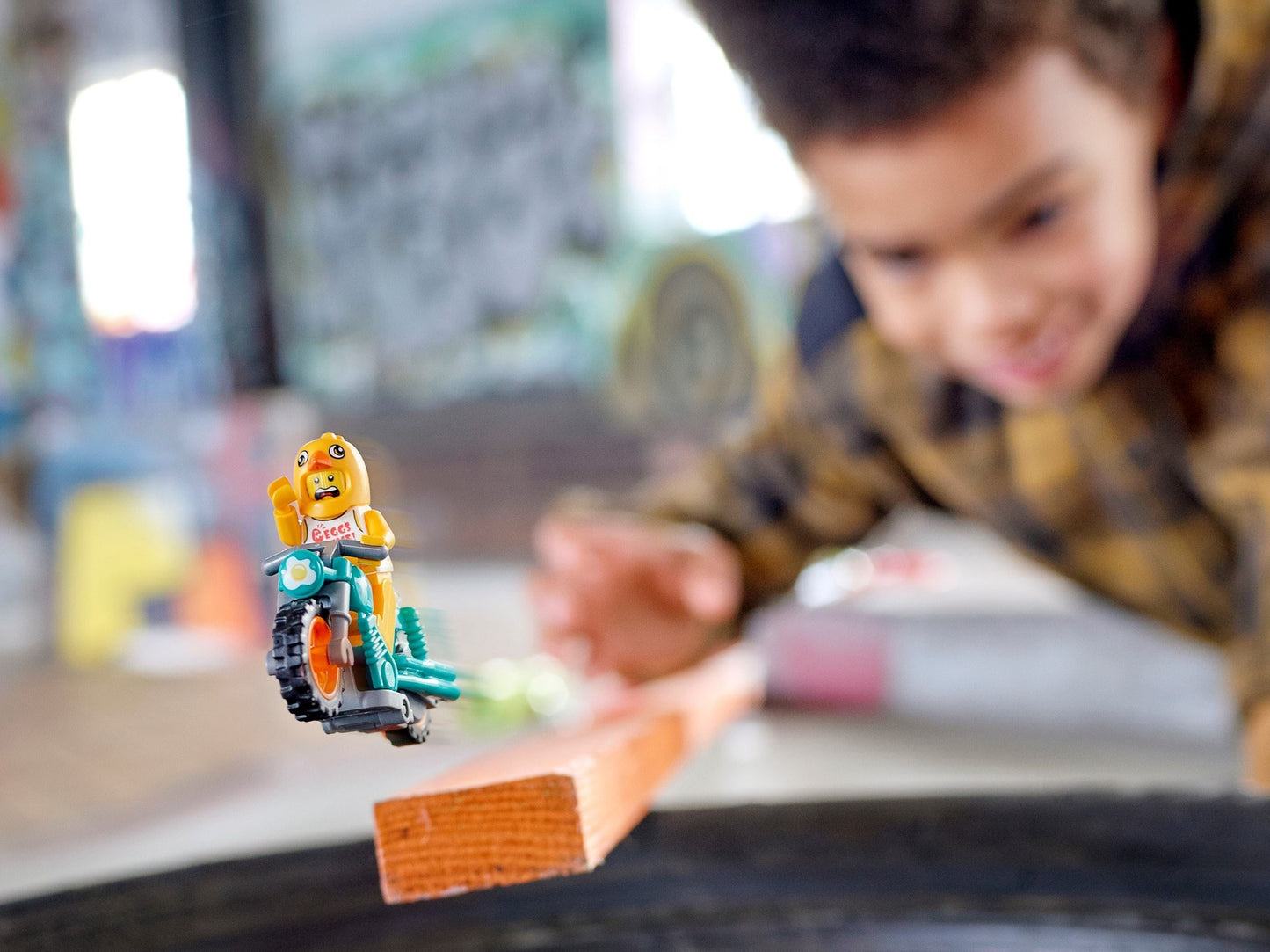 LEGO 60310 Chicken Stunt Bike: Clemmons' Flywheel Motorcycle Toy