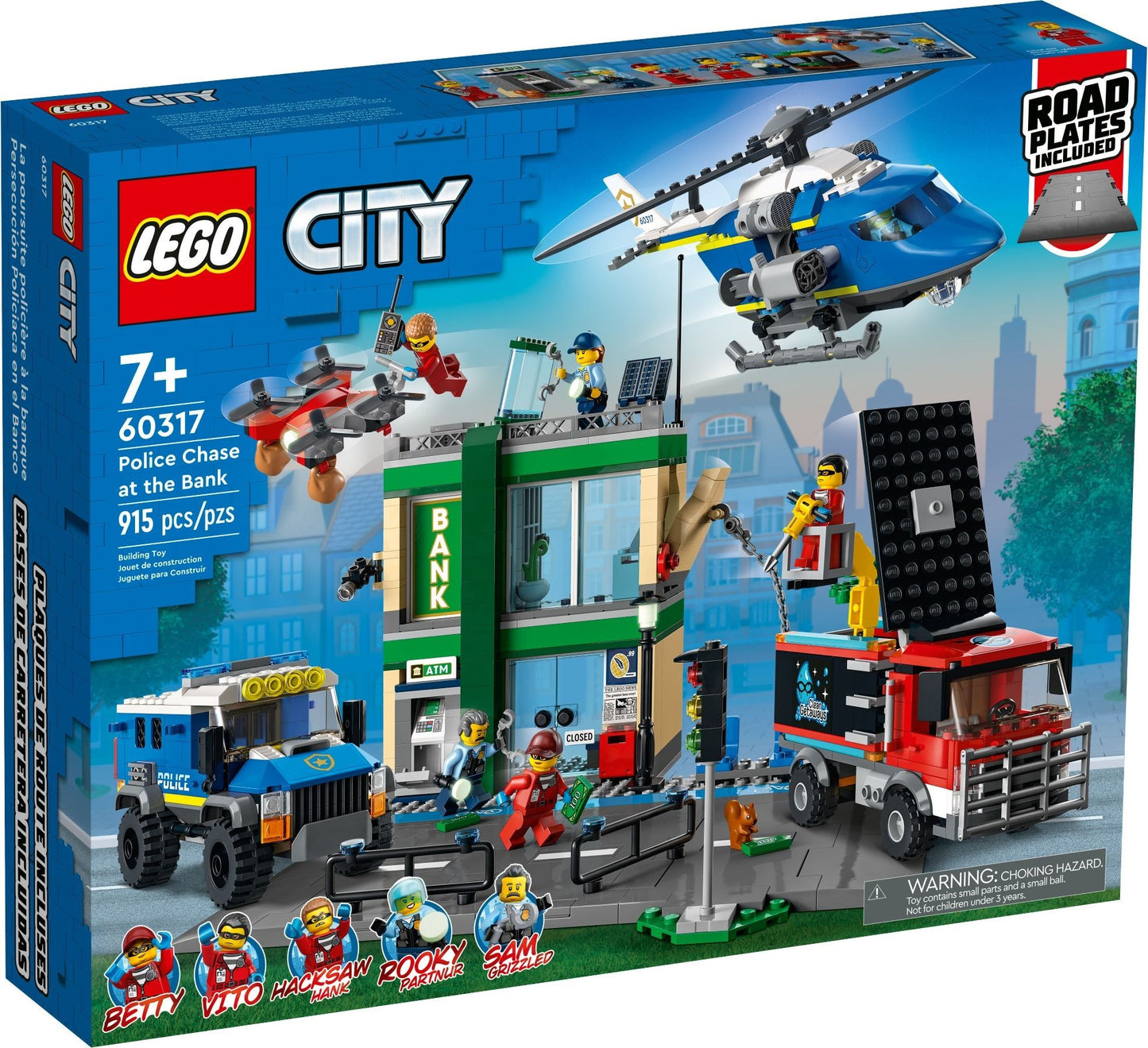 LEGO 60317 City Police Chase at the Bank Heist