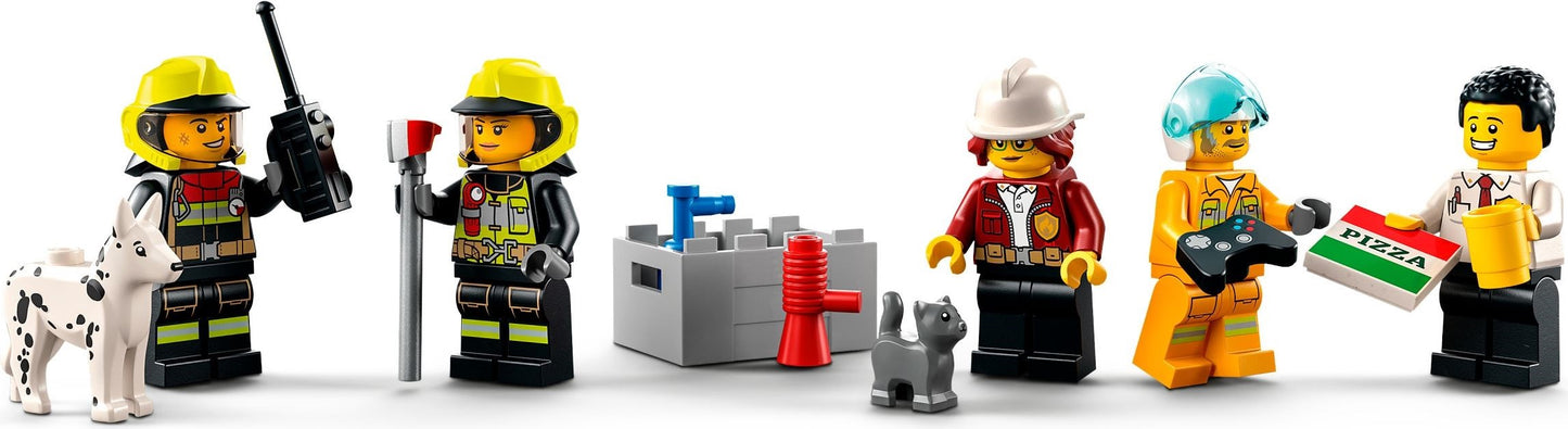 LEGO 60320 City Fire Station: Fire Truck, Helicopter & Minifigures