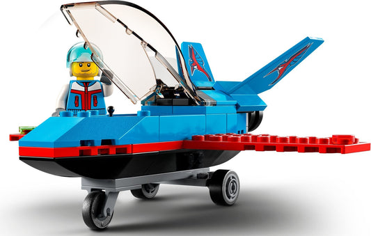 LEGO 60323 Stunt Plane: Toy Jet with Pilot for Kids 5+ - Auzzistore