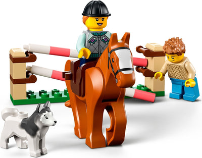 LEGO 60327 City Horse Transporter: SUV, Trailer & Jumping Set