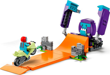 LEGO 60338 Chimpanzee Stunt Loop: Flywheel Motorcycle & Ramp