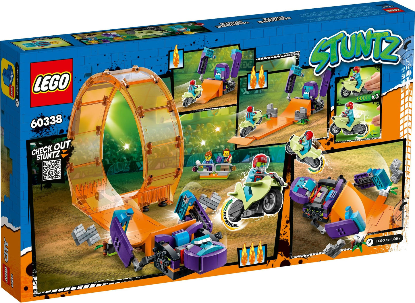 LEGO 60338 Chimpanzee Stunt Loop: Flywheel Motorcycle & Ramp