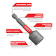 Diablo Nutsetter 2 9/16" - Magnetic Hex Nut Driver - Impact Resistant