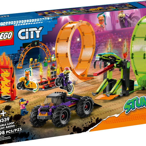 LEGO CITY STUNTZ Double Loop Stunt Arena Monster Truck Set (60339) - Auzzistore