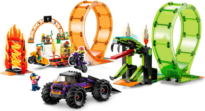 LEGO CITY STUNTZ Double Loop Stunt Arena Monster Truck Set (60339)