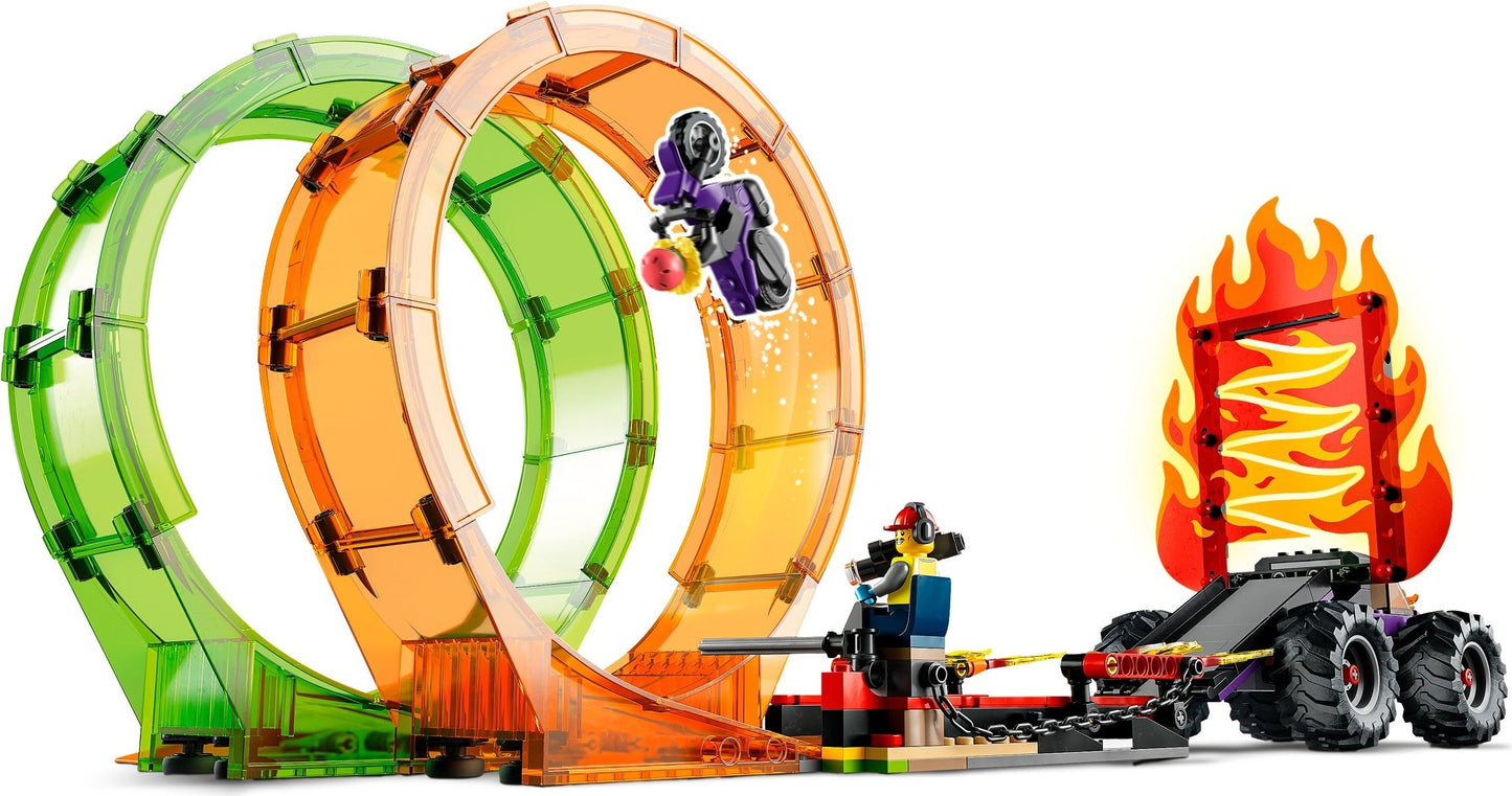 LEGO CITY STUNTZ Double Loop Stunt Arena Monster Truck Set (60339)