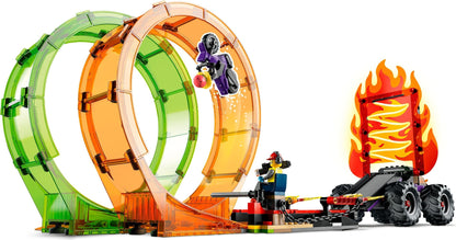 LEGO CITY STUNTZ Double Loop Stunt Arena Monster Truck Set (60339)