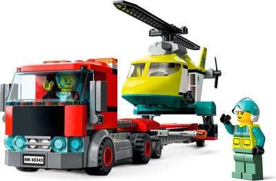 LEGO City Series 60343 Rescue Helicopter Transport