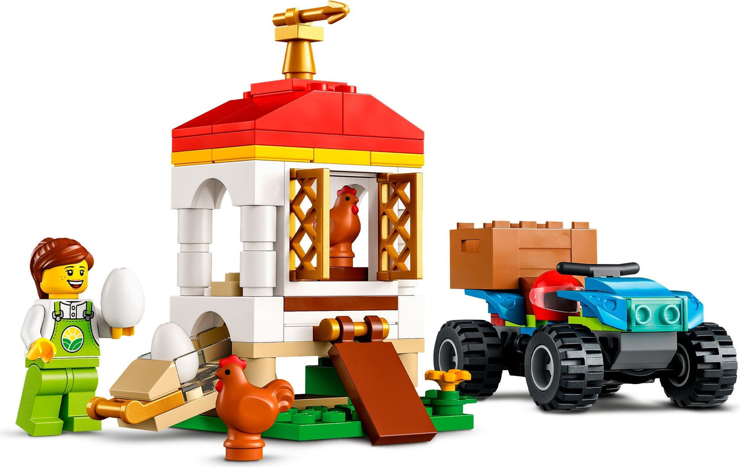 LEGO 60344 Chicken Henhouse Set - City Farm Animal Toy