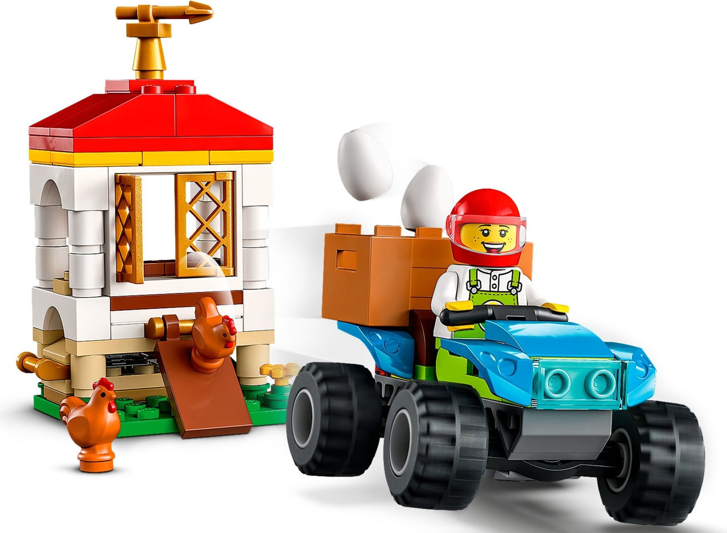 LEGO 60344 Chicken Henhouse Set - City Farm Animal Toy