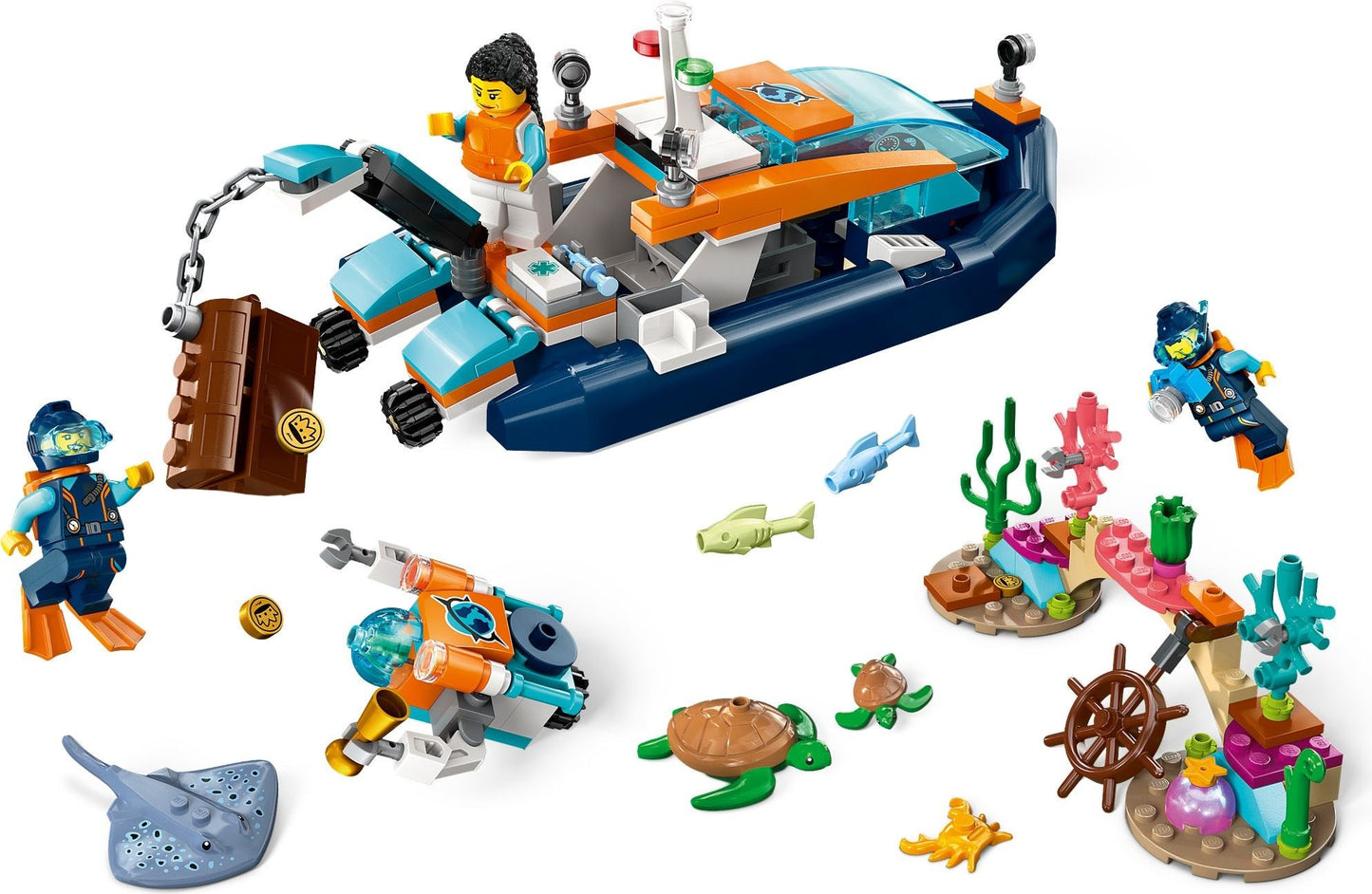 LEGO 60377 Explorer Diving Boat – Ocean Adventure Playset