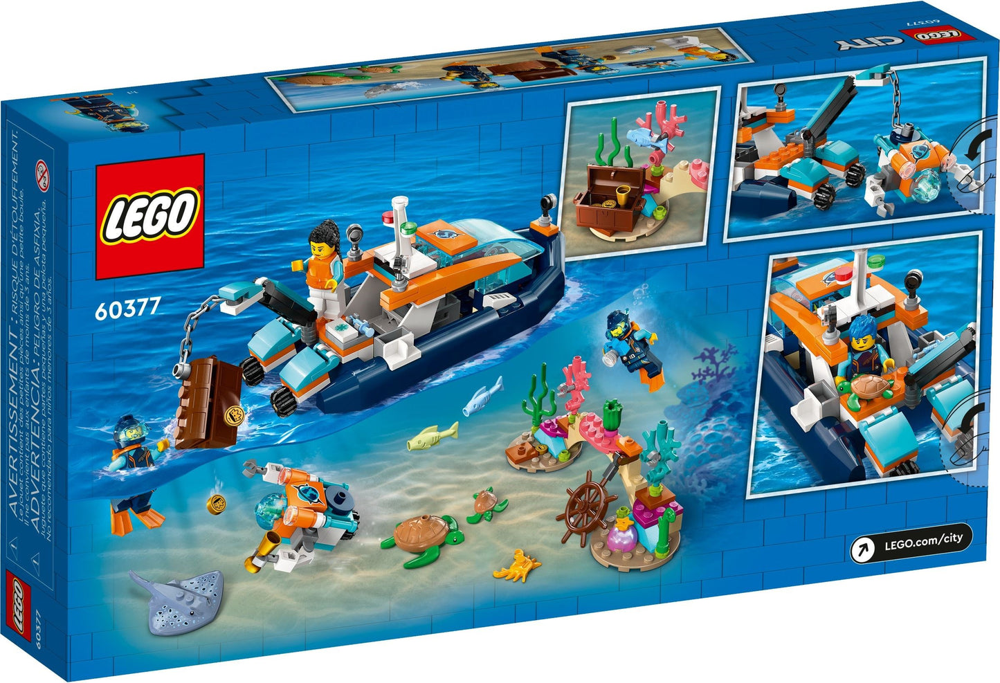 LEGO 60377 Explorer Diving Boat – Ocean Adventure Playset