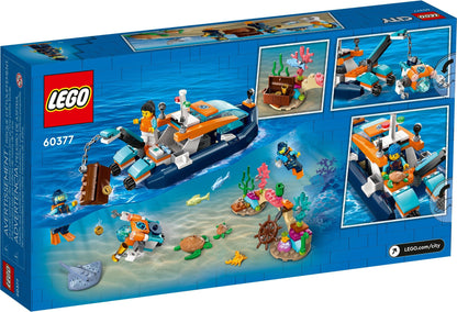 LEGO 60377 Explorer Diving Boat – Ocean Adventure Playset