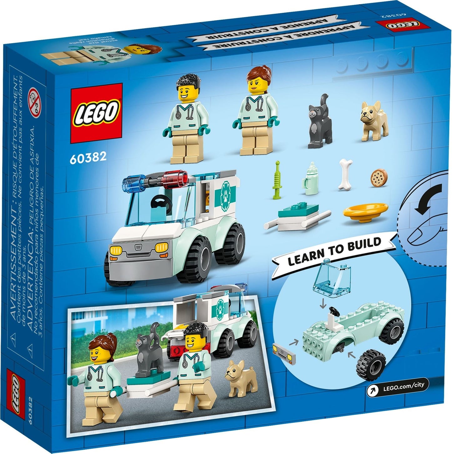LEGO 60382 Vet Van Rescue – Ultimate Animal Care Playset for Kids