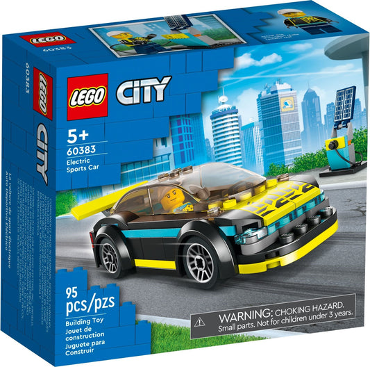LEGO 60383 Electric Sports Car – Futuristic Racing Playset for Kids - Auzzistore