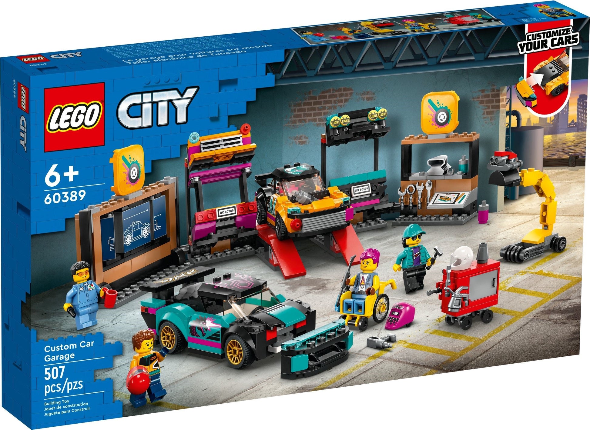 LEGO City Series 60389 Custom Car Garage- Auzzi Store
