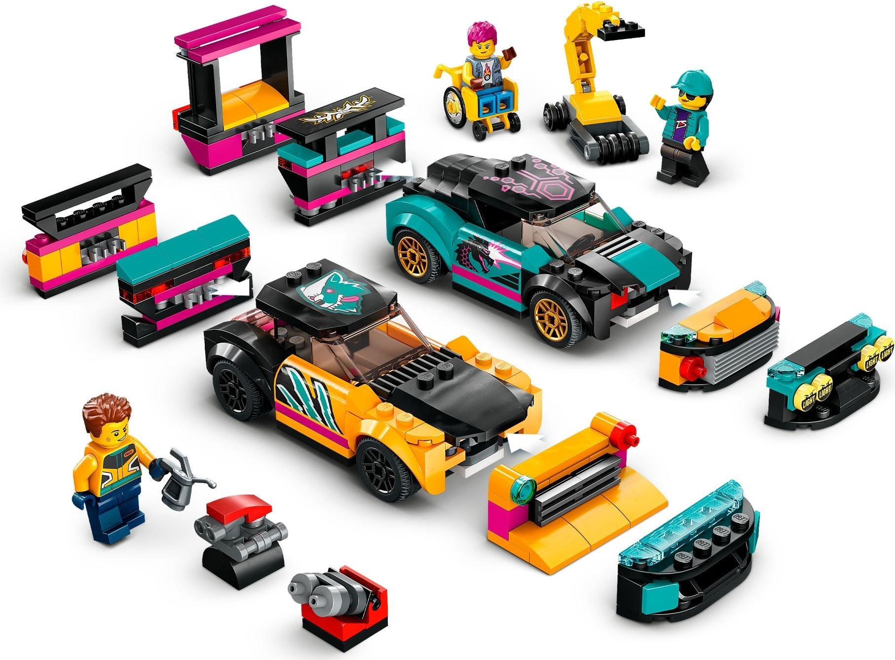 LEGO City Series 60389 Custom Car Garage- Auzzi Store