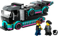 LEGO City Series 60406 Race Car and Car Carrier Truck