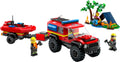LEGO City Series 60412 4x4 Fire Truck with Rescue Boat