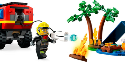 LEGO City Series 60412 4x4 Fire Truck with Rescue Boat