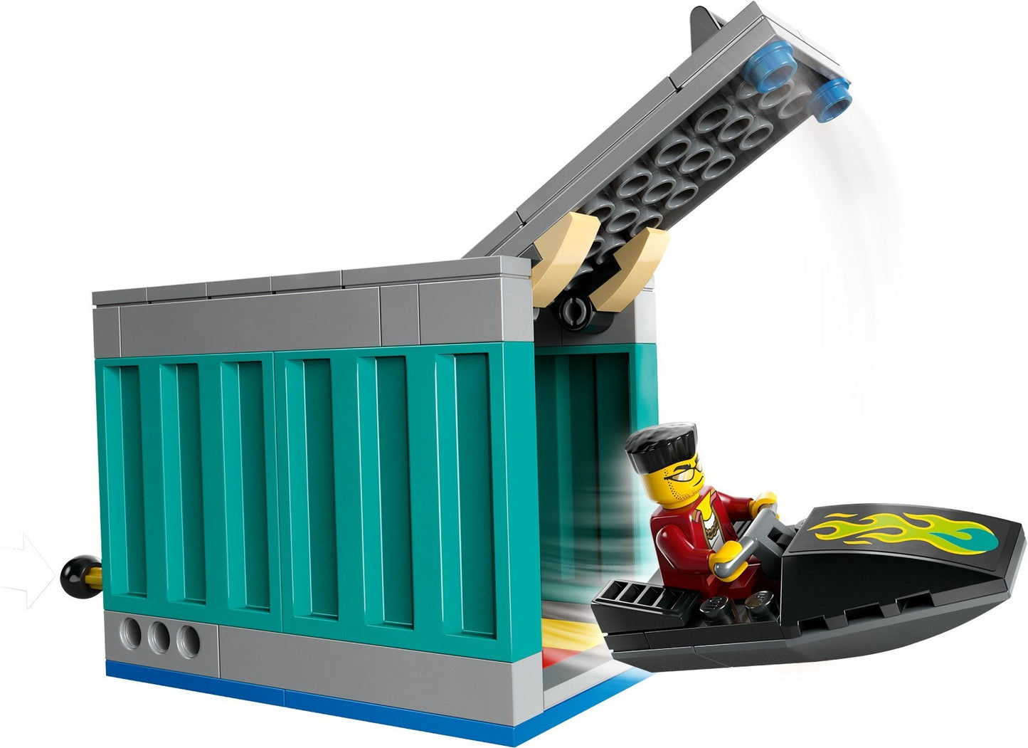 LEGO City Police Speedboat and Crooks Hideout 60417