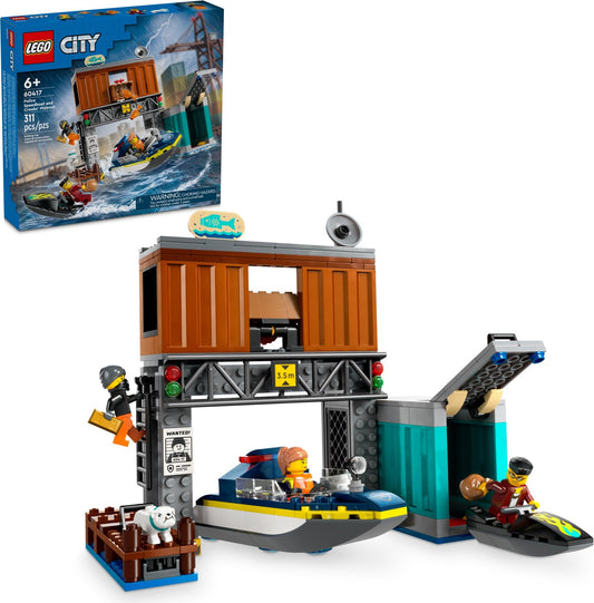 LEGO City Police Speedboat and Crooks Hideout 60417 - Auzzistore