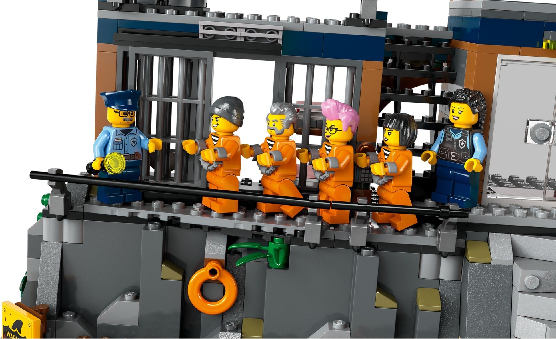 LEGO City Series 60419 Police Prison Island- Auzzi Store