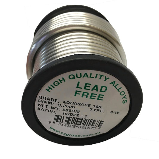 Consolidated Alloys Aquasafe Solder 500g Tin Copper Lead Free - Auzzistore