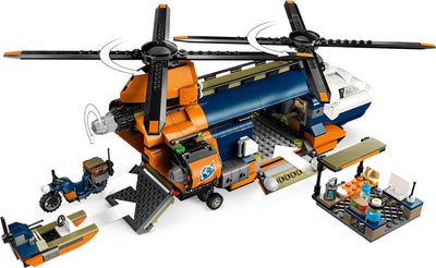 LEGO City Series 60437 Jungle Explorer Helicopter at Base Camp