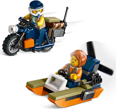 LEGO City Series 60437 Jungle Explorer Helicopter at Base Camp
